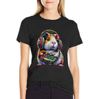 Guinea Pig Funny Video Games Guinea Pig  Fade-proof Color T-Shirt