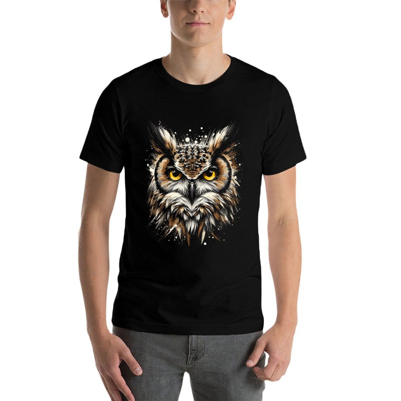Great Horned Owl Lover  Stretchy T-Shirt