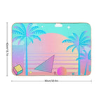 Vaporwave Pastel Sunset  Slip-Resistant Bath Mat