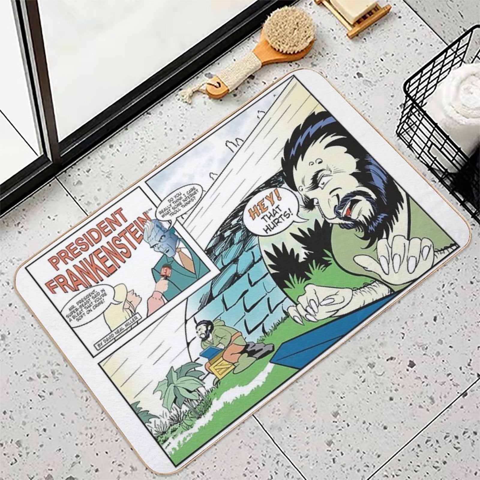 President Frankenstein - Internet Trolls  Versatile Bath Mat