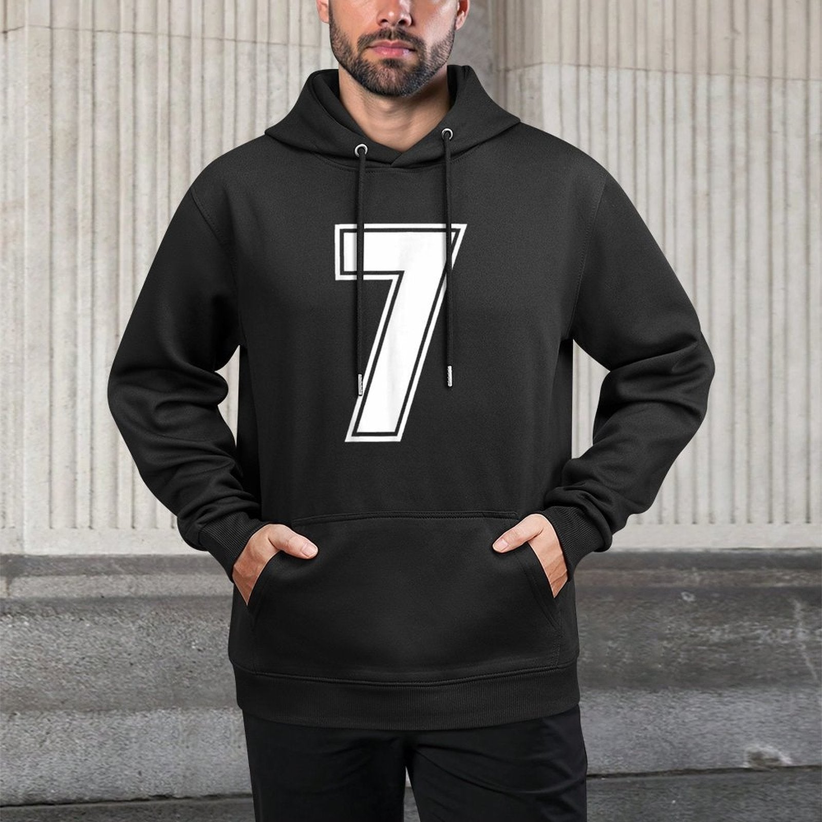 6 7 Seven Couples Costume Funny Meme Cotton-Polyester Blend Hoodie