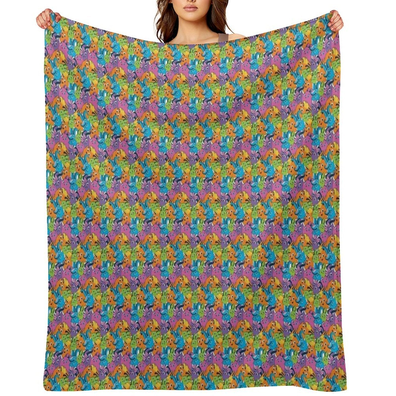 Sunny Bunnies - Pattern # 2 Wrinkle-free Throw Blanket