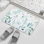 Watercolour Leaves 02 Durable Bath Mat