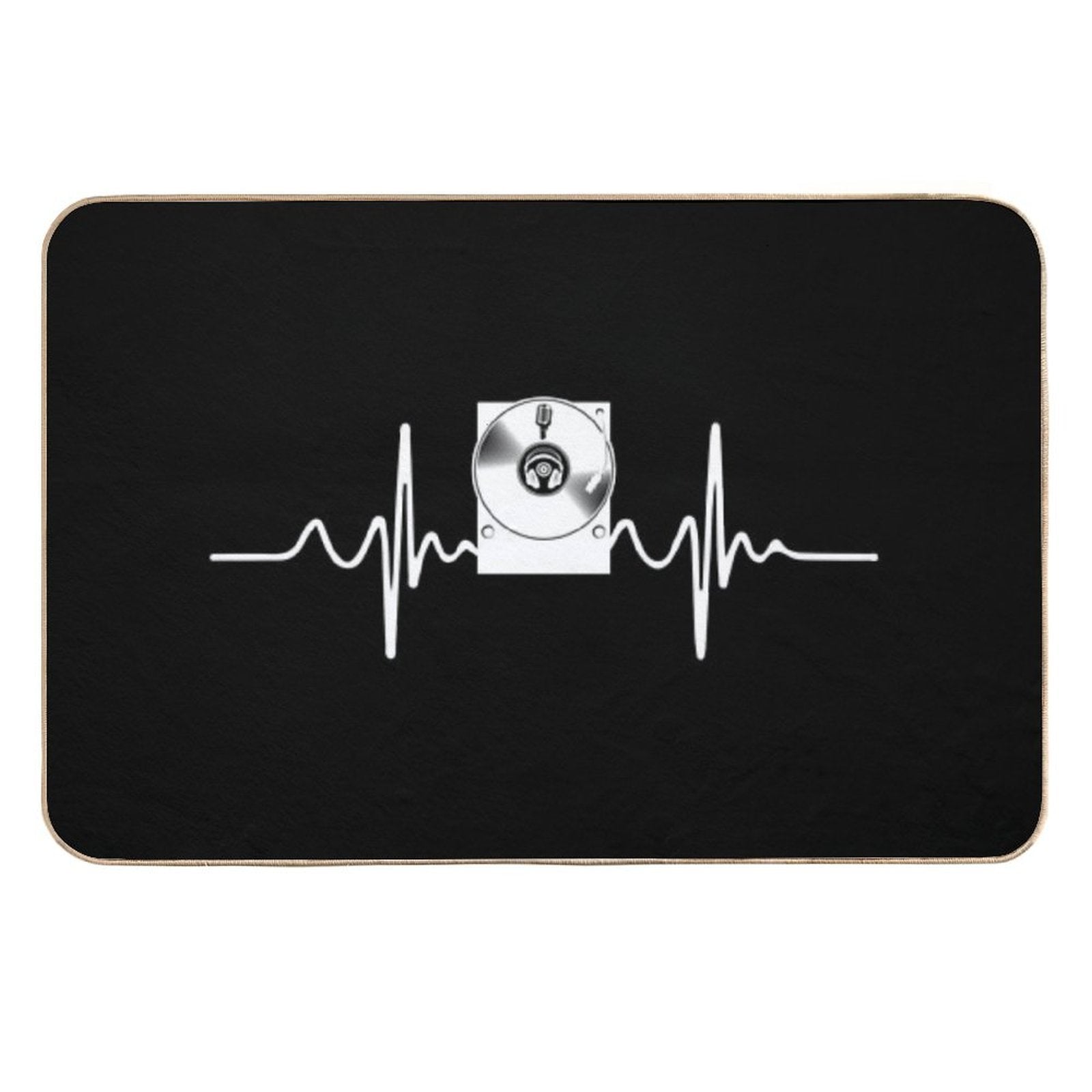 Funny Retro Vintage Vinyl Record  Pet-Safe Bath Mat