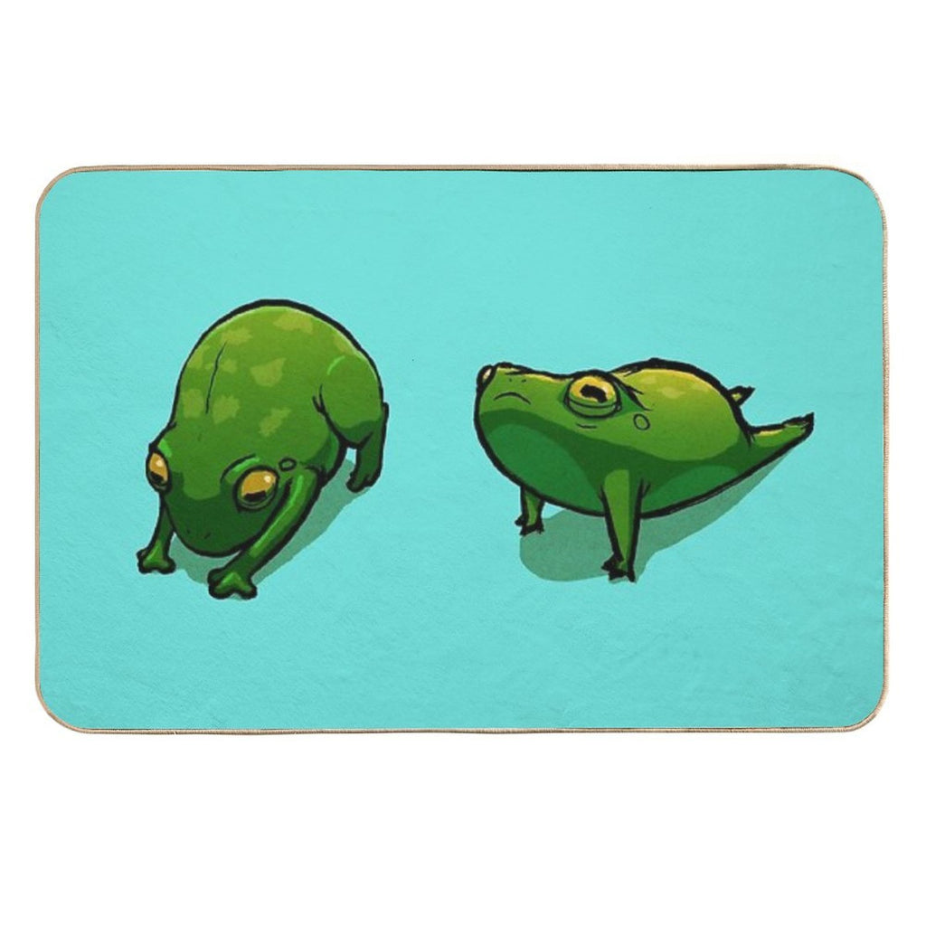 Yoga Frog  Dirt-Trapping Bath Mat