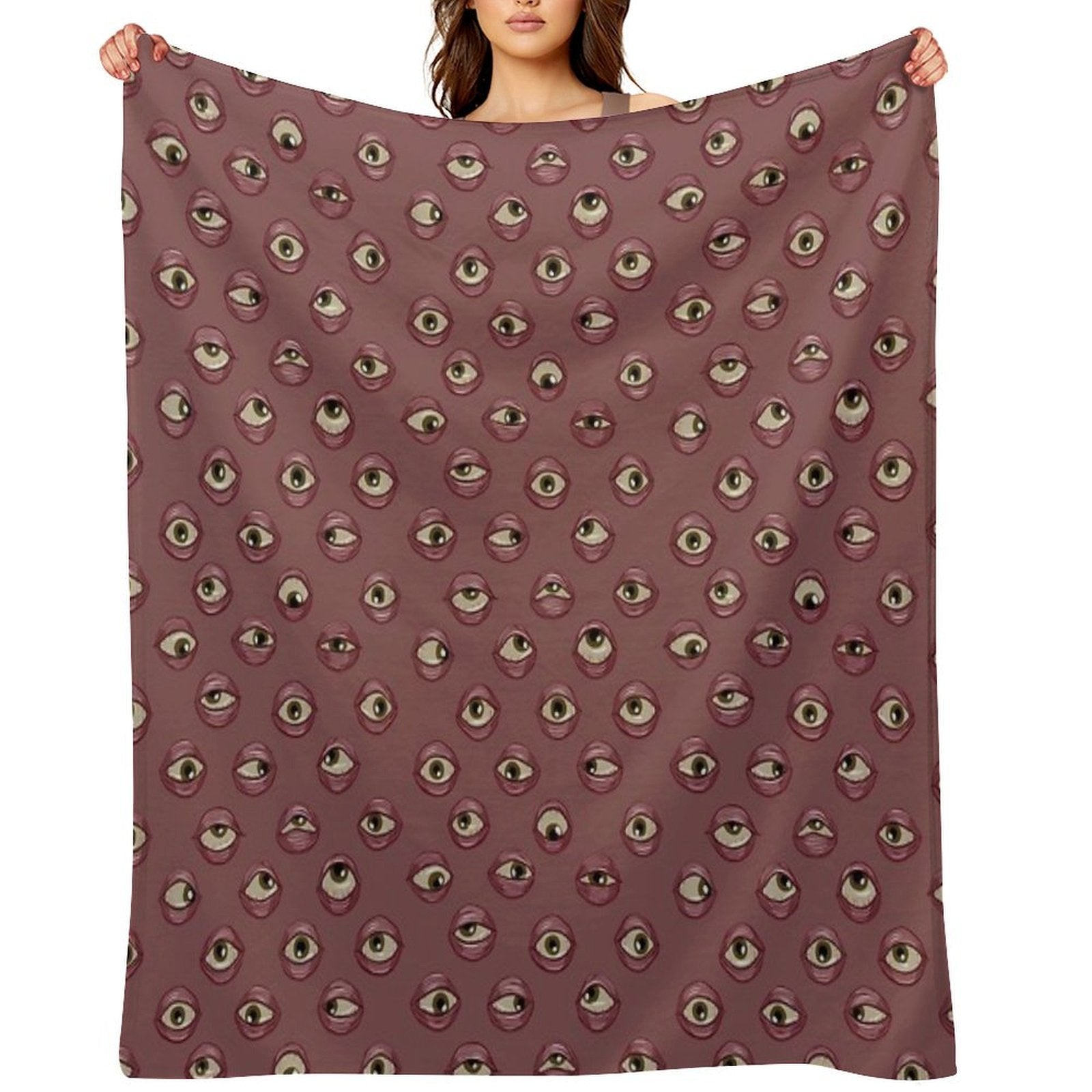 Fleshy Eyeballs Compact Throw Blanket