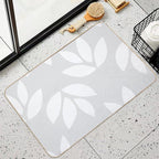 Simple Leaves Pattern  Toxin-Free Bath Mat