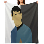 Spock Torn Plush Throw Blanket