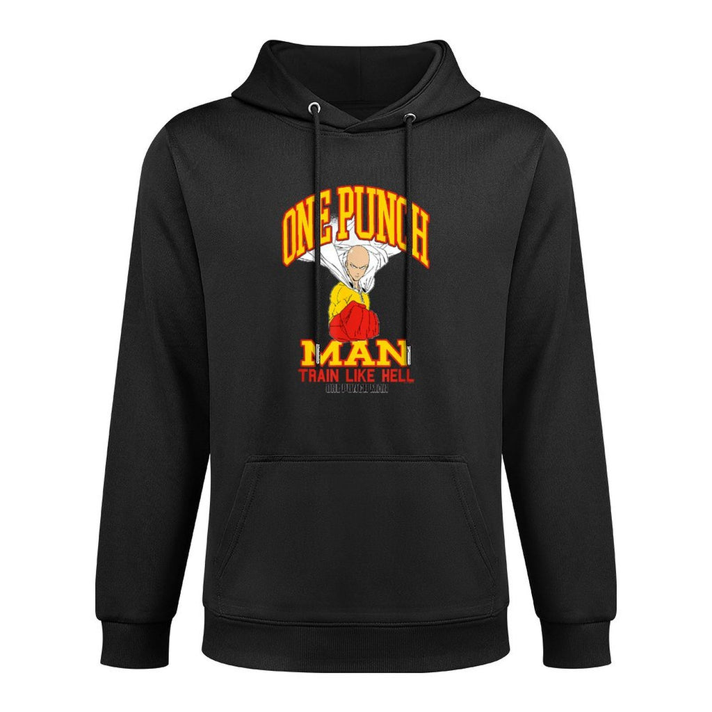 One Punch Man Saitama Train Like Hell Durable Construction Hoodie