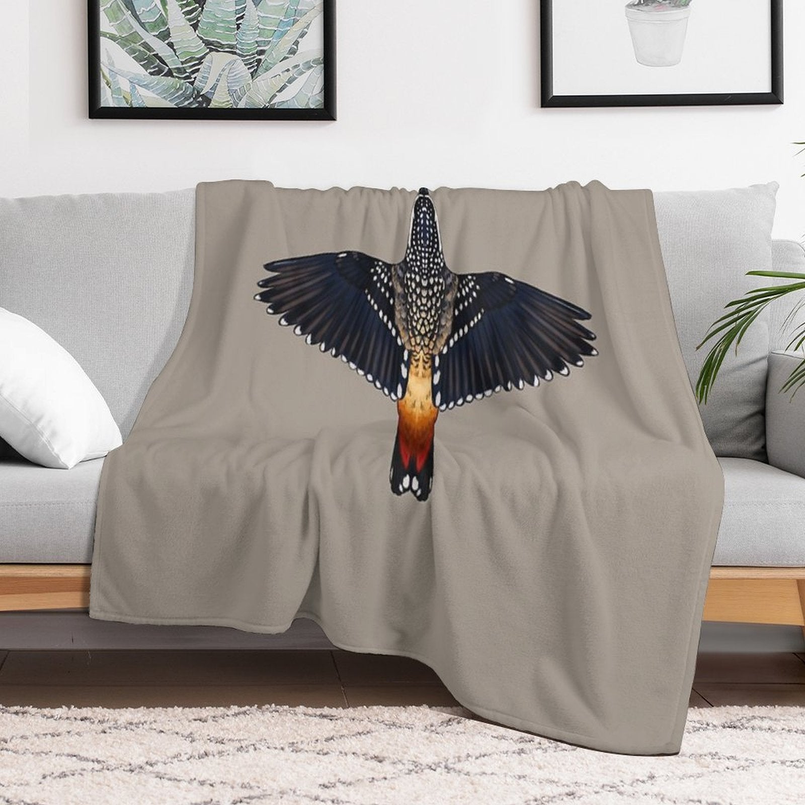 Spotted Pardalote - Australian Bird Premium Throw Blanket