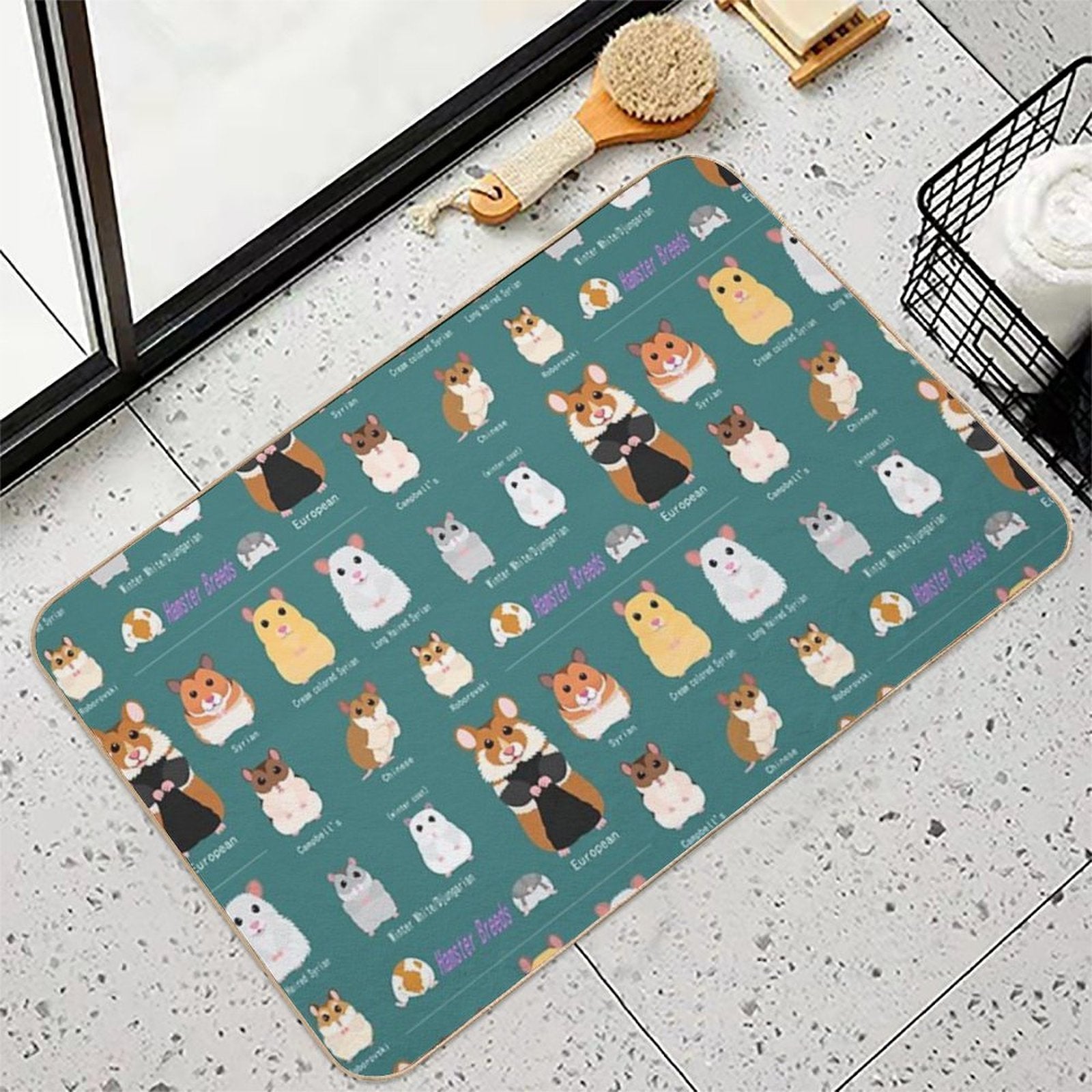 Hamster Breeds Syrian Hamster  Long-Lasting Bath Mat