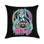 Hatsune Miku Vocaloid by T-TEES Clothing Soft Luxury Feel Throw Pillow