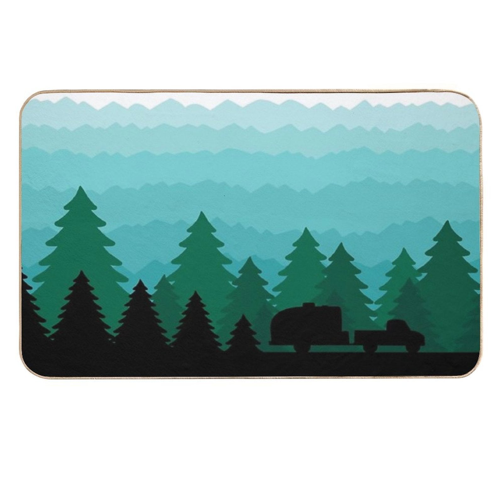 Let’s Go Camping  Non-Slip Bath Mat