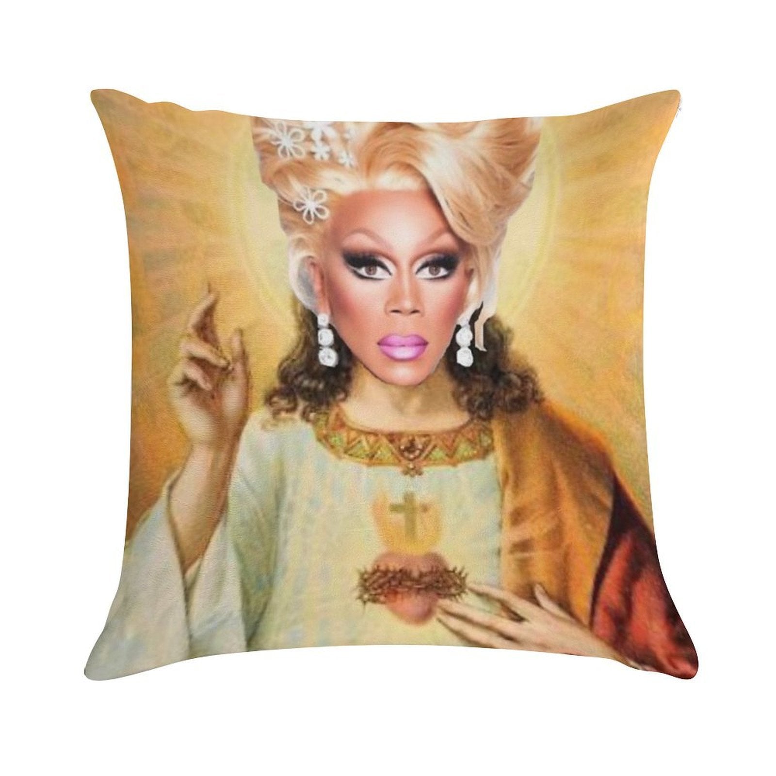 Drag Jesus Soft Style Accent Throw Pillow