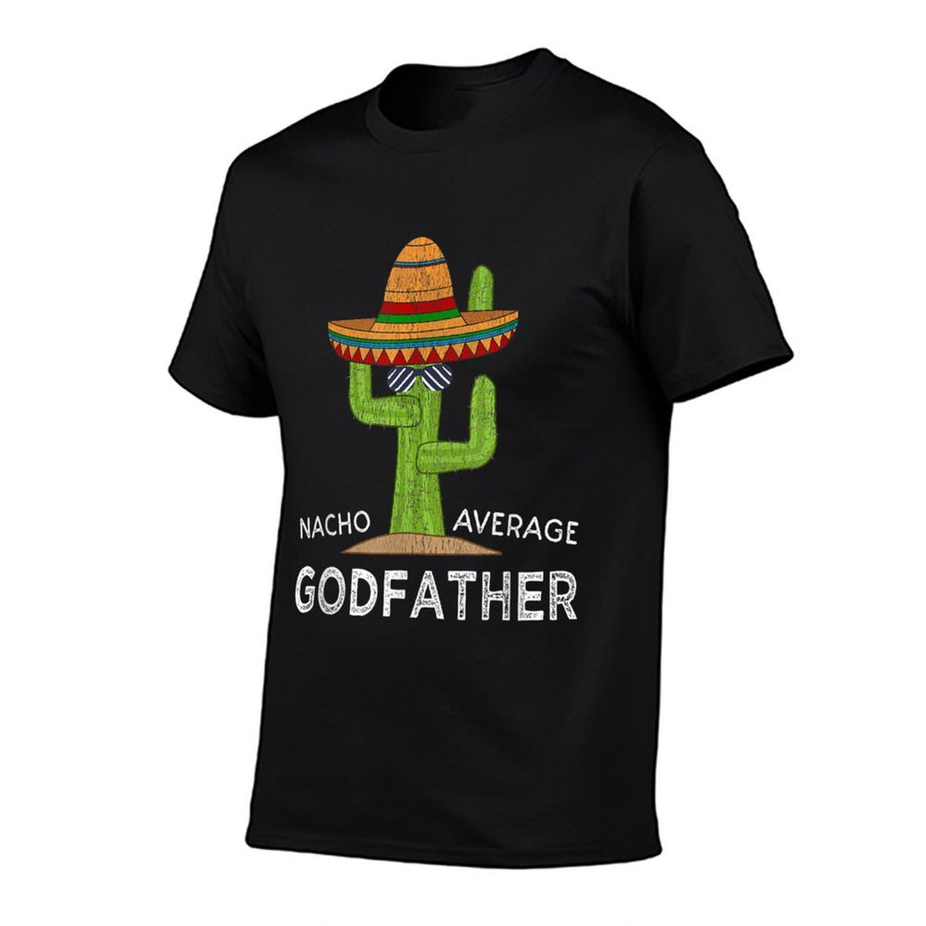 Funny Godfather Godparent Humor Saying  Trendy Pattern T-Shirt