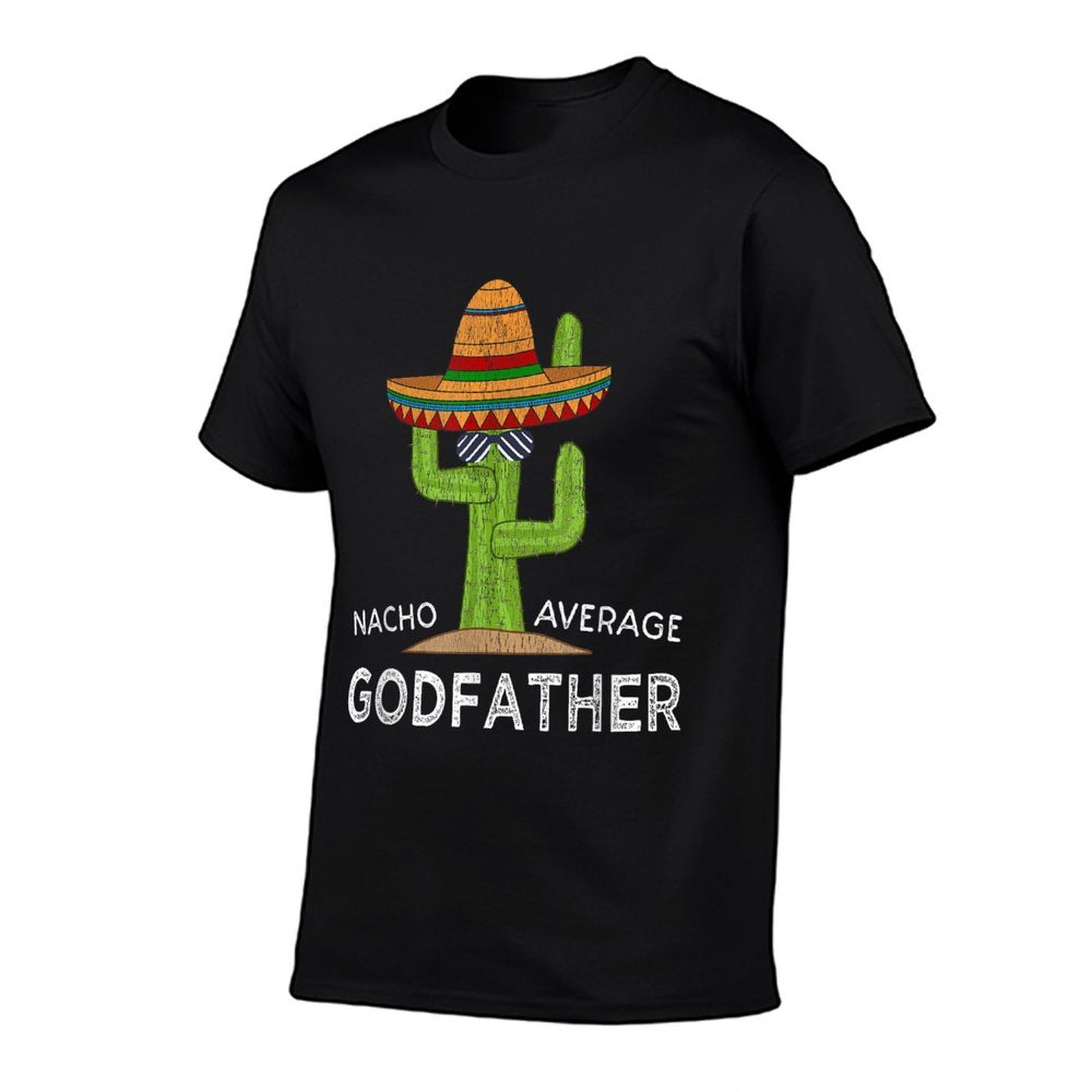Funny Godfather Godparent Humor Saying  Trendy Pattern T-Shirt
