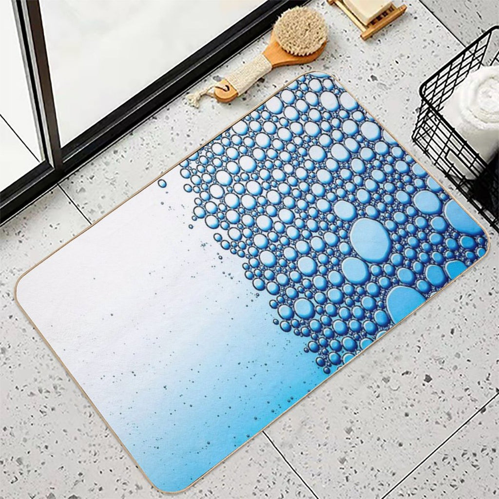 Fwc 1503 Bubble Blue Water  Easy Maintenance Bath Mat