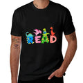 Funny Reading Dinosaur T Rex Dino Book Lover  Relaxed-fit T-Shirt