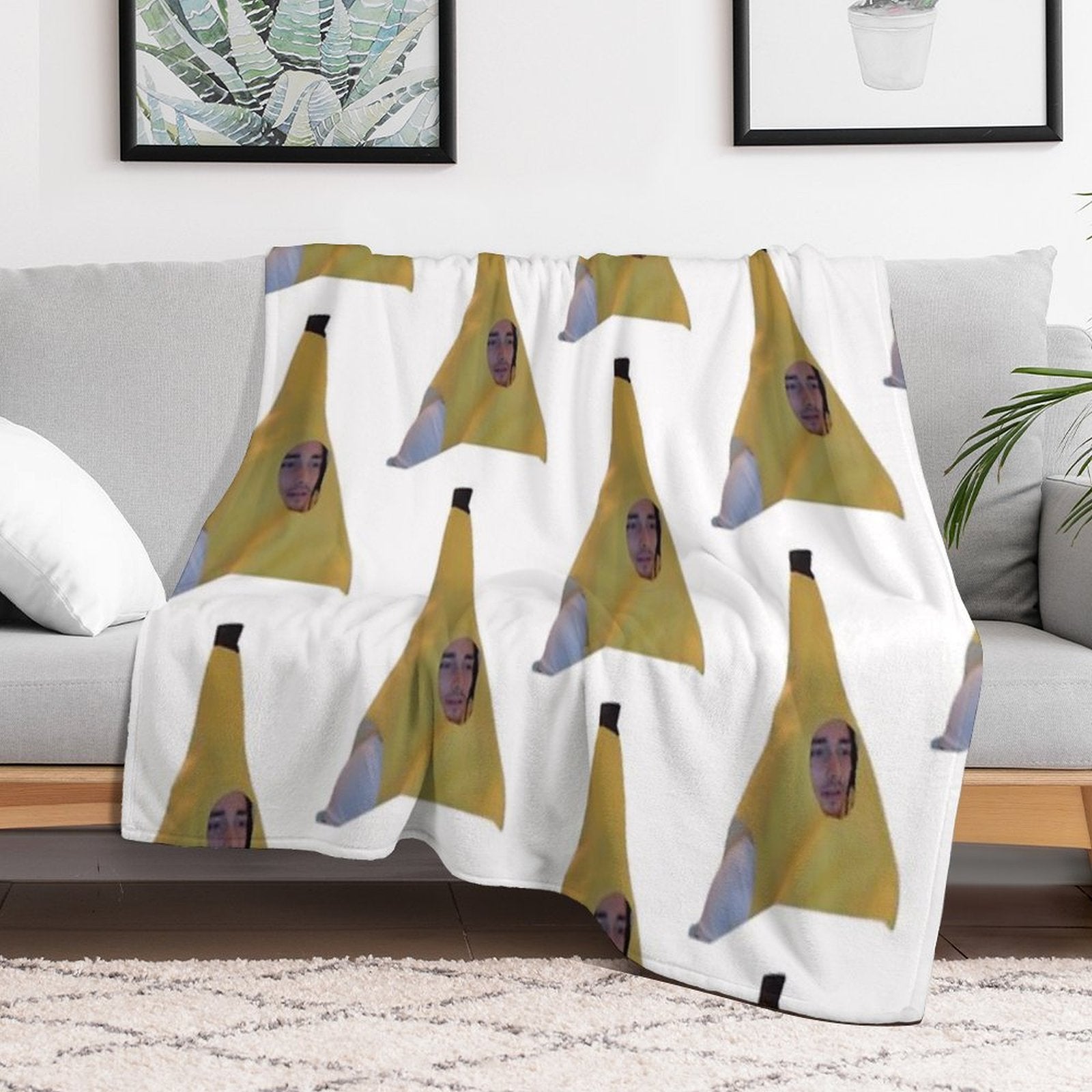 Banana Charles Leclerc Compact Throw Blanket