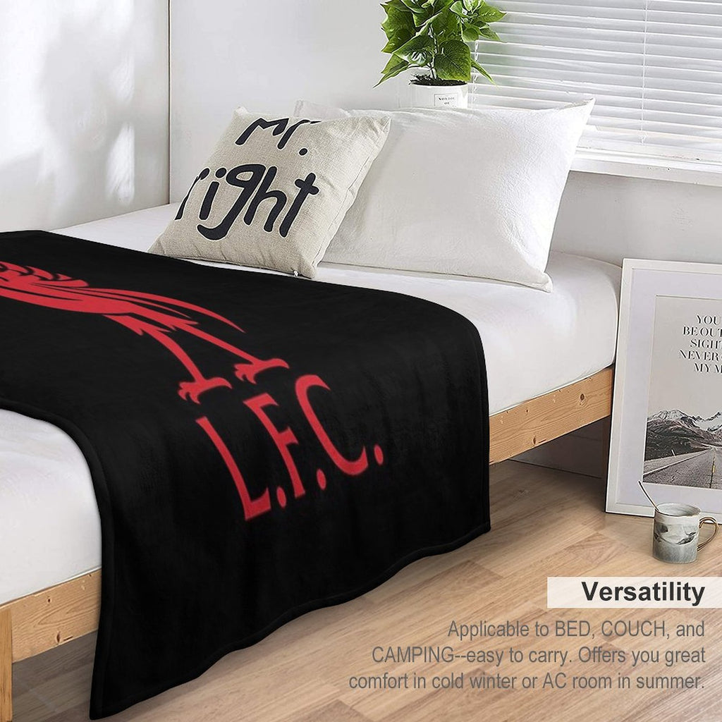 Red Liverpool LFC Bird Eco-conscious Throw Blanket
