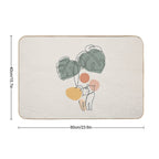 Cat And Plant 36  Multi-Purpose Bath Mat