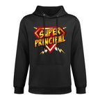 Super Principal Back to School Educational Superhero All-Day Comfort Hoodie