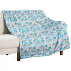 Dodogama Party Pattern (Pastel Blue) Eco-conscious Throw Blanket
