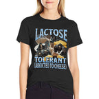 Lactose Tolerant Funny Hard Skeleton Meme Bootleg Graphic  Breathable T-Shirt