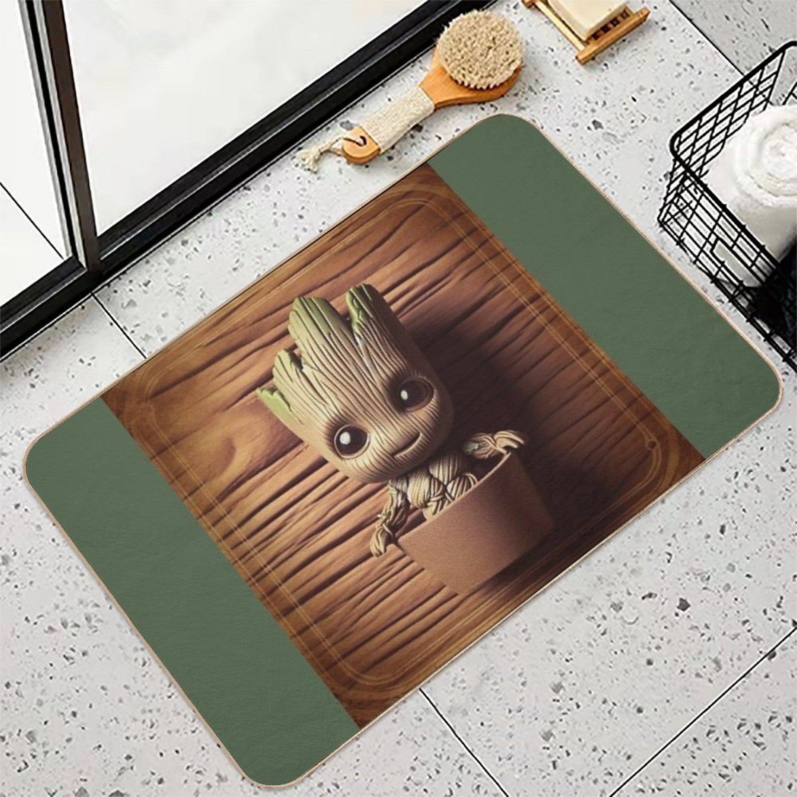 Baby Groot  Dirt-Trapping Bath Mat
