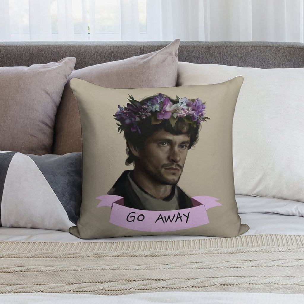Hannibal - Go Away Soft Anti-Pilling Throw Pillow