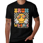 Groovy Bruh We Back To School Smile Face 1st Day of School  Breathable T-Shirt
