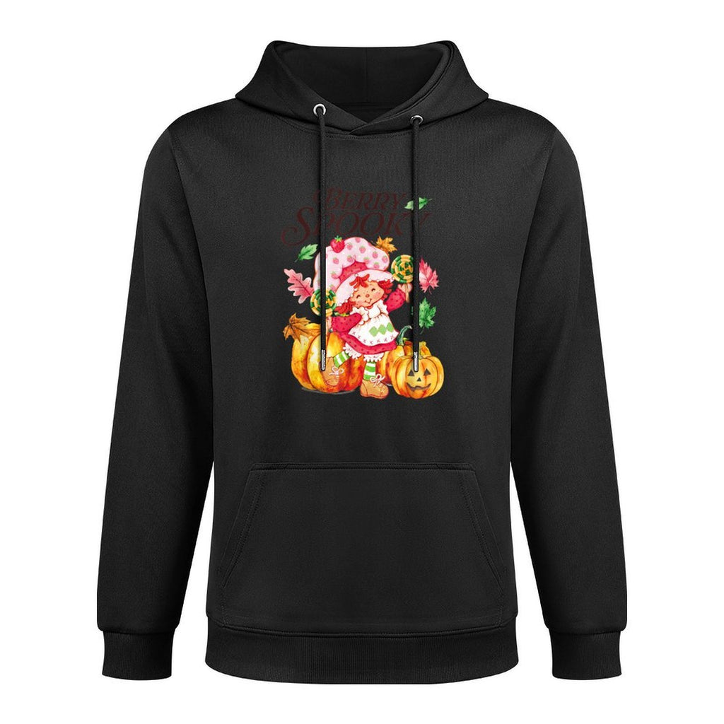 Strawberry Shortcake Berry Spooky Halloween Jack O Lantern Moisture-Wicking Hoodie