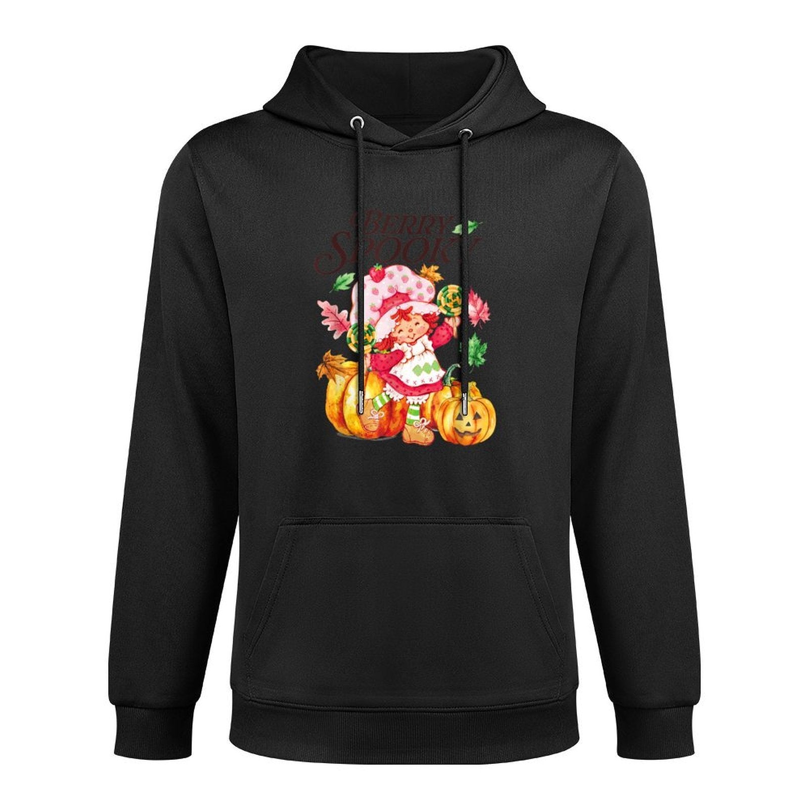 Strawberry Shortcake Berry Spooky Halloween Jack O Lantern Moisture-Wicking Hoodie