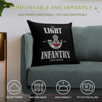 The Light Infantry (distressed) Soft Anti-Pilling Throw Pillow