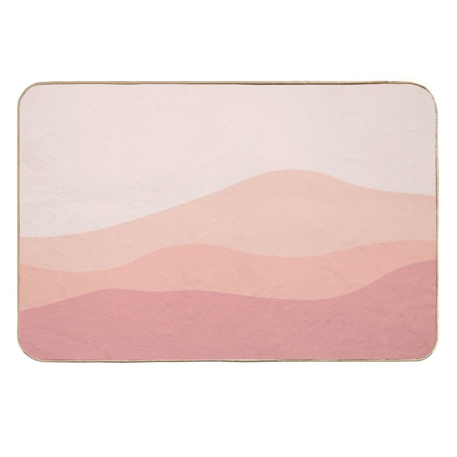 Aesthetic Soft Red Mountains  Multi-Purpose Bath Mat