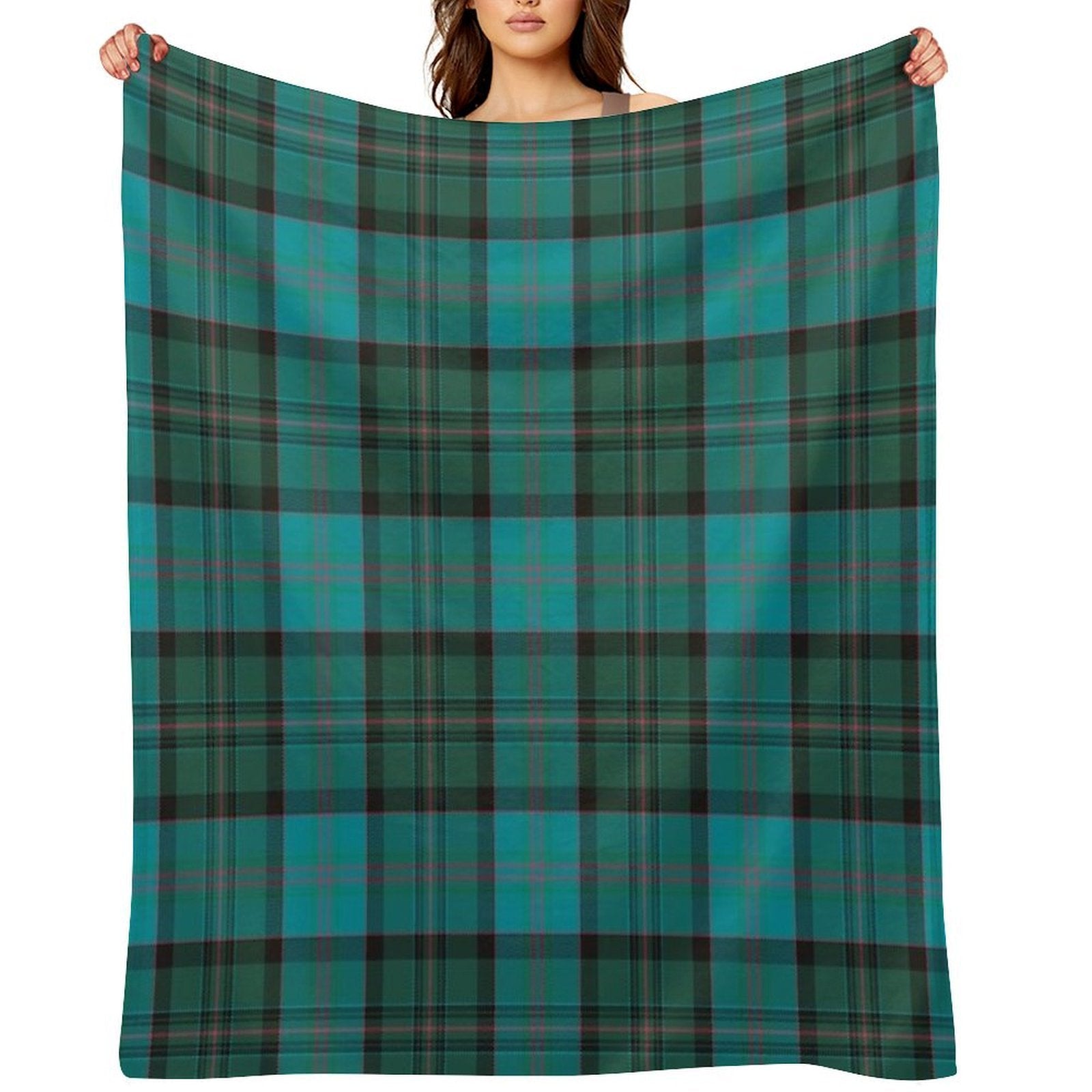 Munster Irish Tartan Plush Throw Blanket