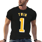 TWIN 1 And TWIN 2 Shirts Matching Adult  Kids Jersey Funny  Relaxed-fit T-Shirt