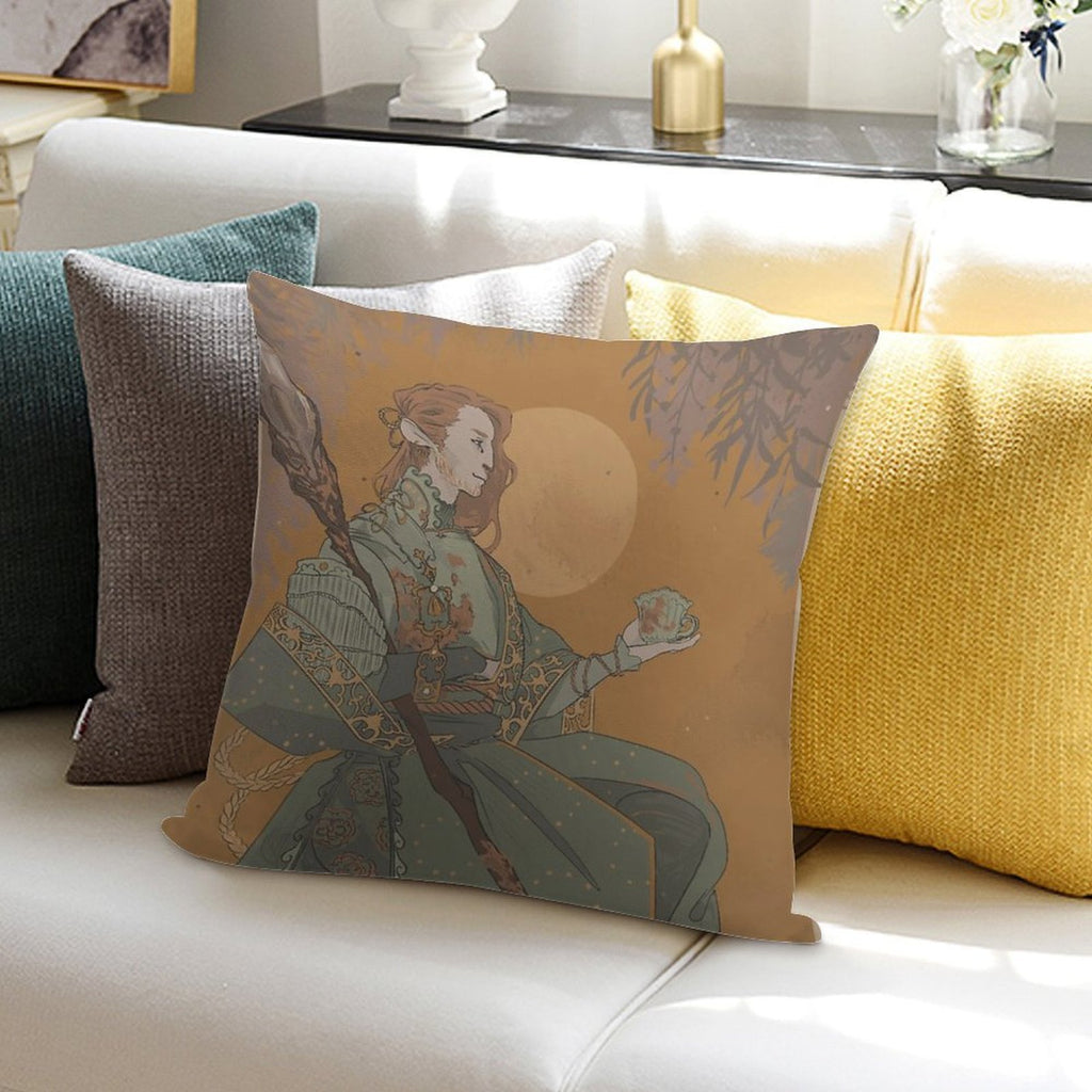 Caduceus 01 Soft Bedroom Essential Throw Pillow