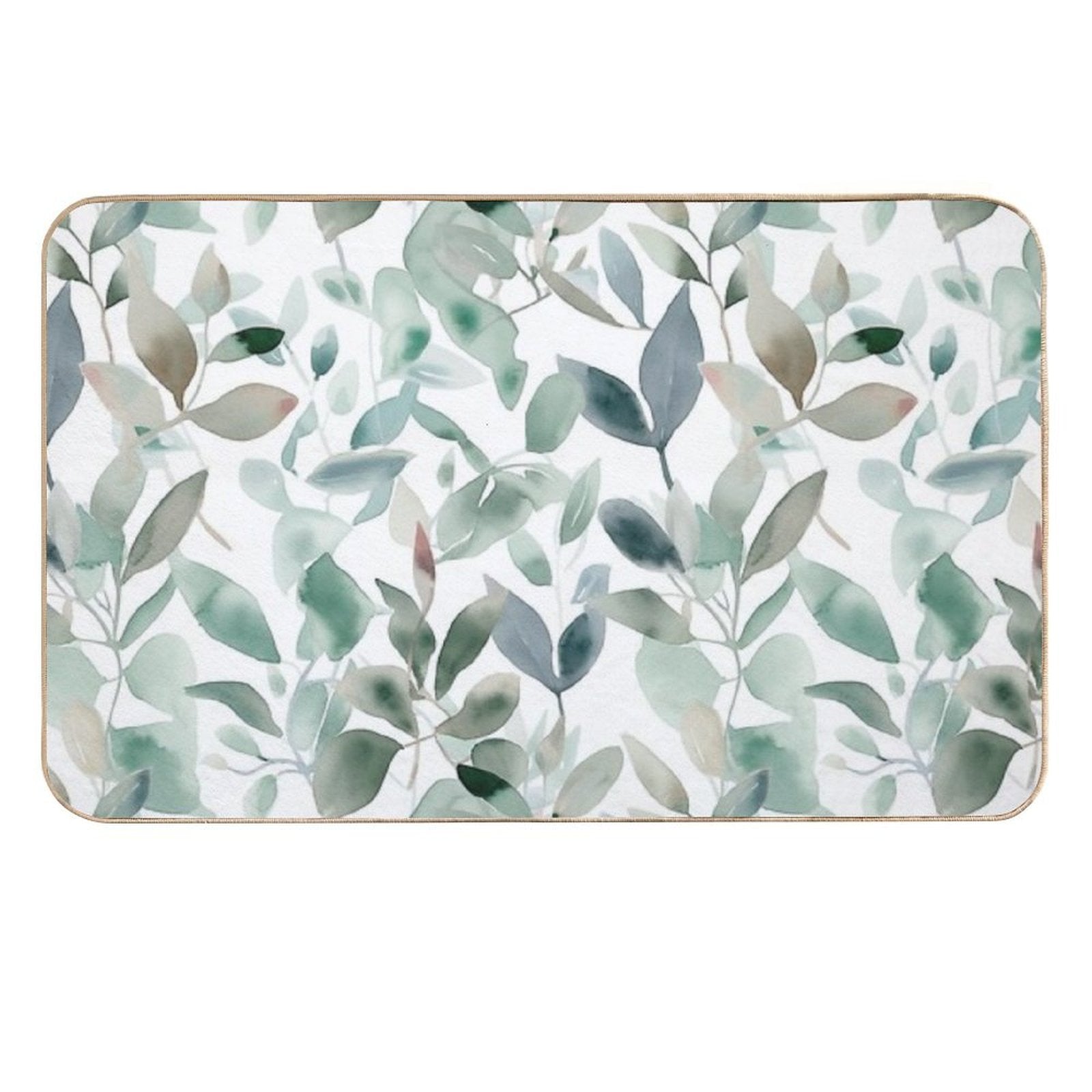 Beautiful Plants Pattern Art  Dirt-Trapping Bath Mat