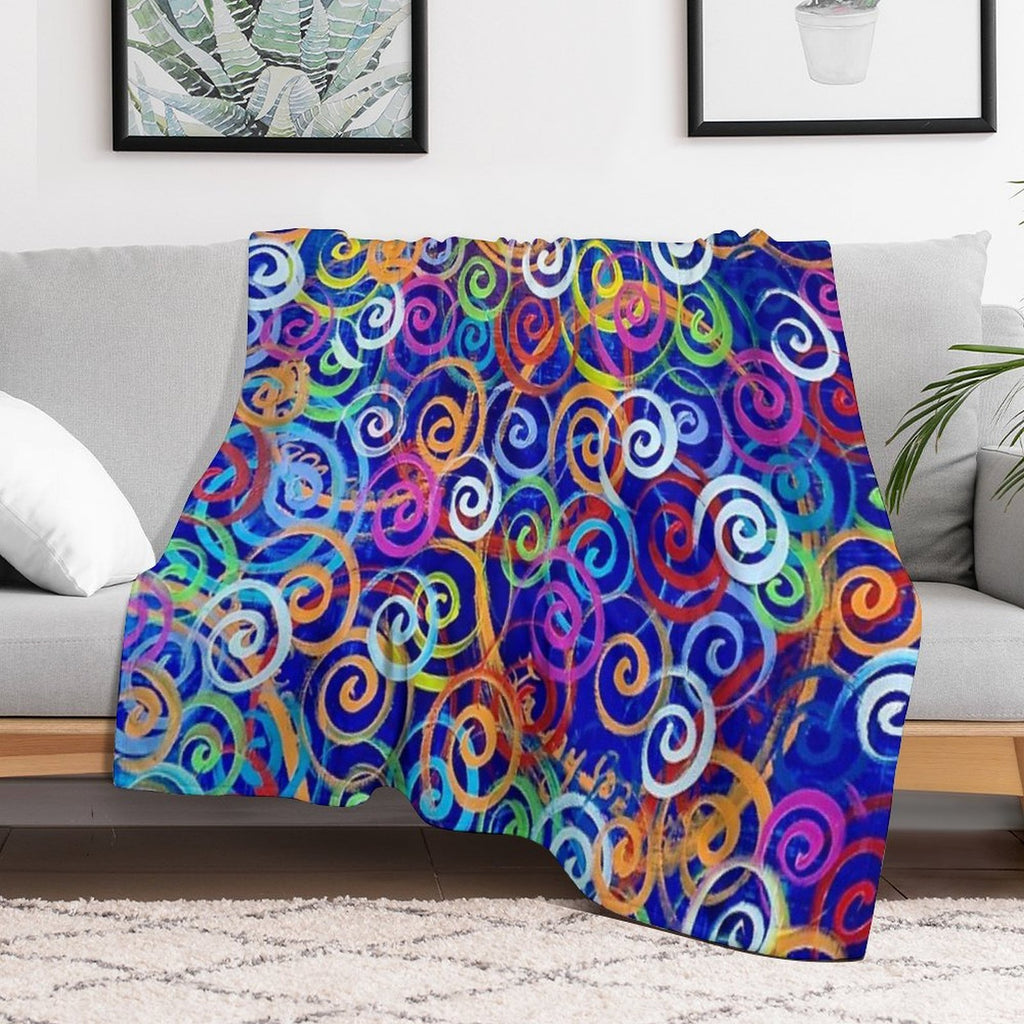 Swirl 5 Bayer Multi-functional Throw Blanket