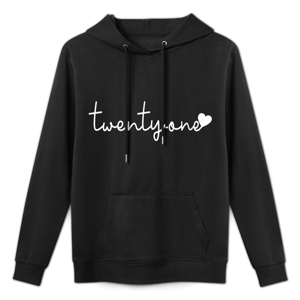 Twenty-One, 21 Years Old, Cute For Women Her 21st Birthday Unisex Design Hoodie