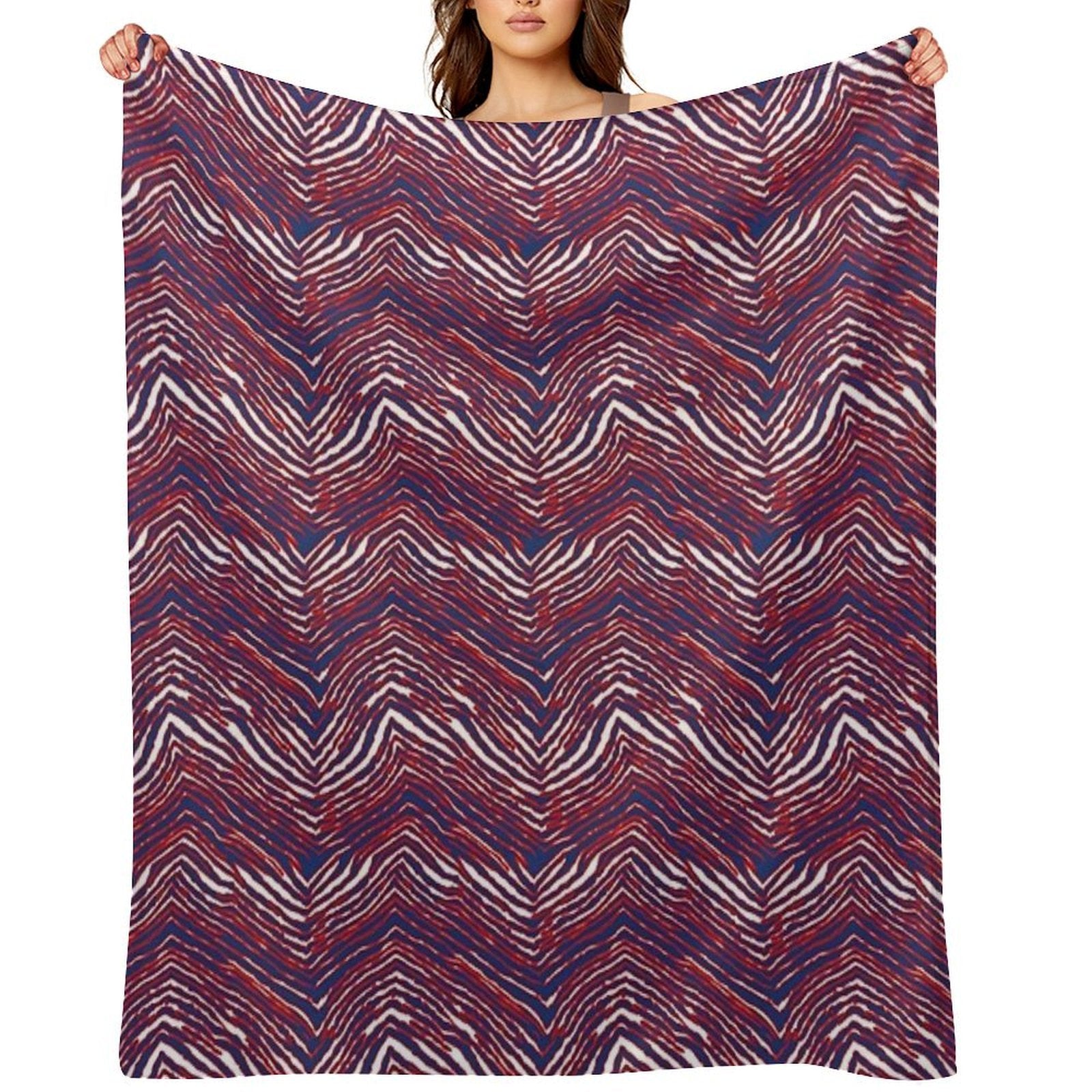 Buffalo ZigZag Pattern Gift-ready Throw Blanket