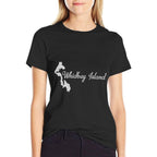 Whidbey Island T-shirt with Map  Vintage-inspired T-Shirt