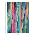 Abstract Stripes Plush Throw Blanket