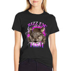 Autism Funny Rizz Em With The Tism Meme Autistic Otter  Vintage-inspired T-Shirt