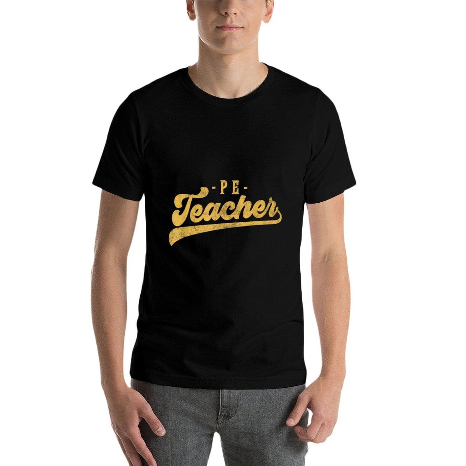PE Teacher Cute Vintage Graphic Physical Education Teacher  Classic T-Shirt
