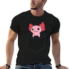 Axolotl In The Pocket Cute Baby Axolotl  Eco-friendly Material T-Shirt
