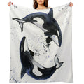 Orcas Durable Throw Blanket