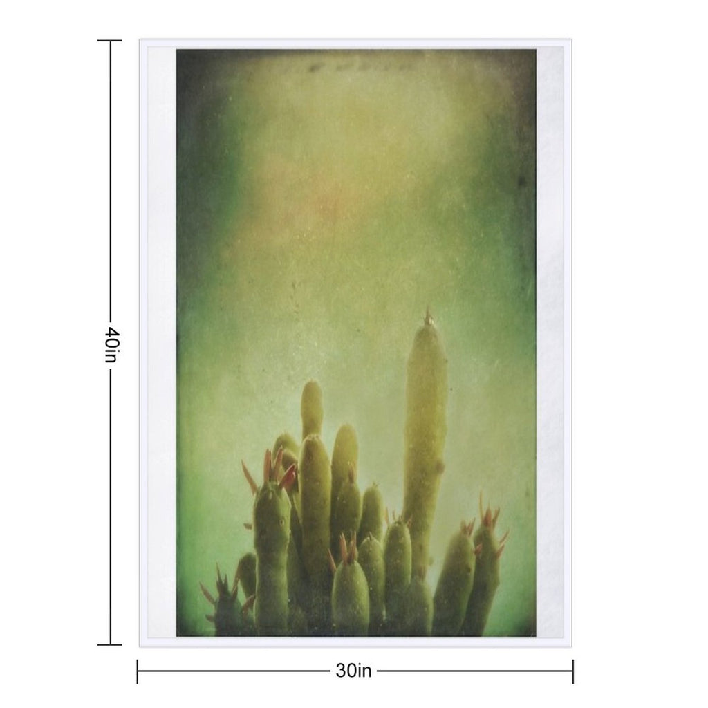 Cactus in My Mind Velvety-soft Throw Blanket