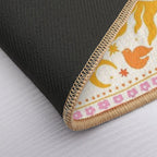 Big Sun Moon Birds And Stars  Slip-Resistant Bath Mat
